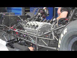 Ron capps funny car rebuild Seattle 2013 part 1.