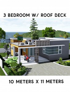 3 Bedroom Bungalow House Idea #simplehousedesign #3bedroom #smallhouse #diyhouse #tinyhouse #housetour #dreamhouse #reels #reelsviral #pinoyhouse | Simple House Design & Garden