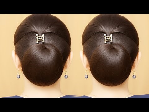 Beautiful Juda Hairstyle 2025 💖 Quick & Trendy Bun Style for Saree & Wedding Look