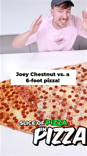 I tried eating the world’s largest slice of pizza 🍕 and it was insane! 🤯😱 #mrbeast #viral
