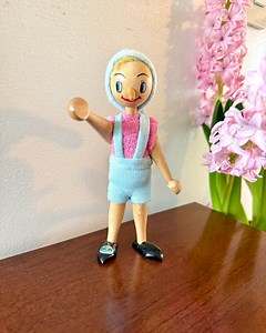 Vintage Wooden Pinocchio Doll: Polish Collectible, 1940s-50s - Etsy Canada