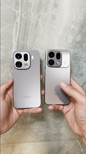 6.78-inch Large Screen vs 6.32-inch Small Screen! Oppo Find X9 Pro vs X9s Pro Appearance Comparison!