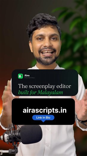 Aira | New Screenplay writing tool for Malayalam