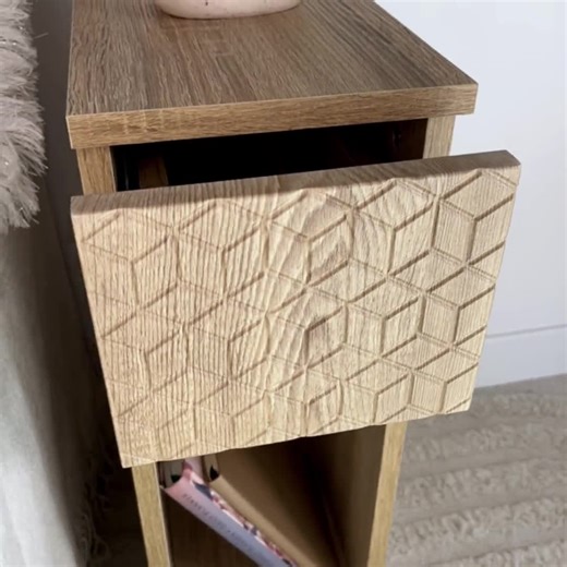 Set of 2 Nightstands Side Tables With Drawers Pair Small Dressers Tiny Mid Century Nightstands Narrow Bedside Table Pair Slim End Tables - Etsy