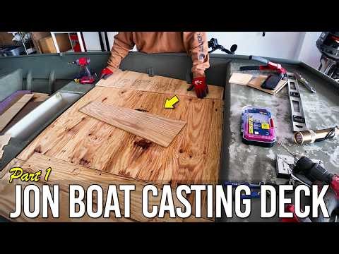 JON BOAT CASTING DECK PART 1 - 1448 Lowe Jon Boat Build