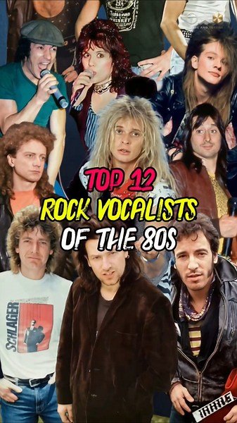 Top 12 Rock Vocalists of the 80s 🎤🎵 #rock #80s #rockmusic