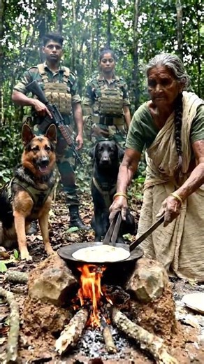जंगल में पेट्रोलिंग के दौरान आर्मी जवान देसी और जुगाड़ू तरीके से खाना बनाते🔥#Shorts #Trending #Viral