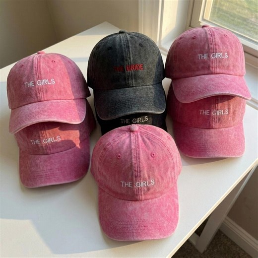 Personalized Embroidered Bride Squad Baseball Cap | Custom Bachelorette Party Hat | Bridal Shower Gift - Etsy