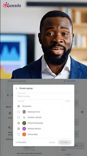 Differentiate Learning with Students Group in Google Classroom.