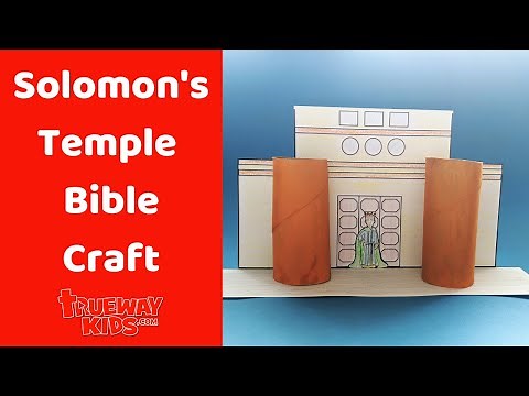 Solomon's Temple Bible Craft for kids - Free printable
