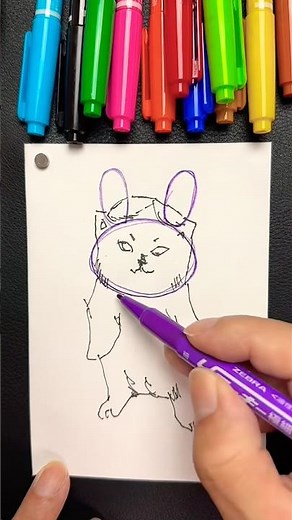[Cool, That Or That] I tried drawing a JAX version of a kitten!