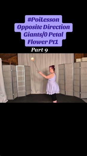 Pt9 Poi Opposite Direction Giants/0 Petal Flower #poi #PoiSpinning #PoiDance #FlowArts #PoiTutorial