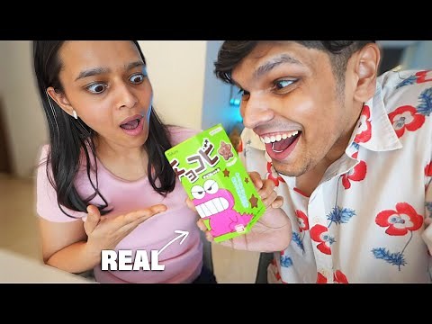 trying REAL Shinchan Choco Chips (Japan Snacks Review)