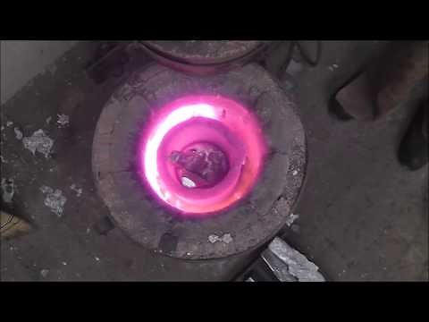 Melting and pouring metal to make a casting