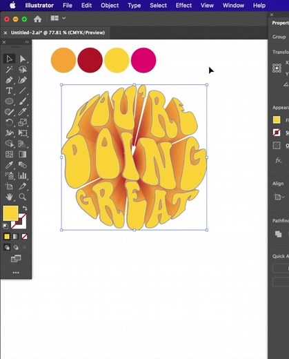 Envelope Distort Tool Tutorial for Adobe Illustrator