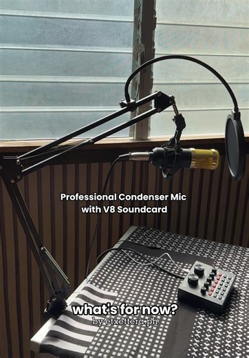 Your voice deserves professional quality. Upgrade to the condenser microphone with V8 Sound Card studio-grade performance for creators everywhere! Affordable Professional Condenser Microphone With V8 Sound Card Set! 🎙️🎤🎶 #worthit #affordable #microphone #condenser #condensermicrophone #v8 #soundcard #livestreaming #audiorecording #podcasting #singing #perfectset #fyp #foryoupage