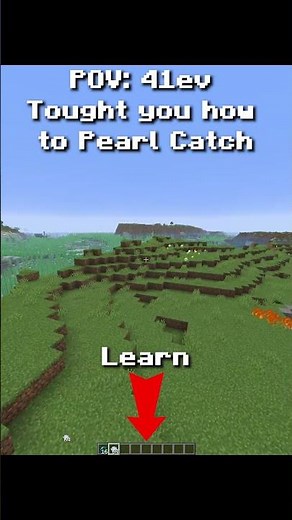 Learn How to Properly Pearl Catch Here: #minecraft #pearlclutch #pearlcatch