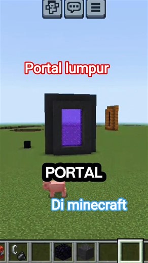 Aku membuat experiment portal lumpur di minecraft #anresta #shorts