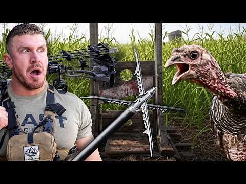 BEAST Turkey DECAP Testing in Slow Motion 🤯 | Testing New Broadhead |