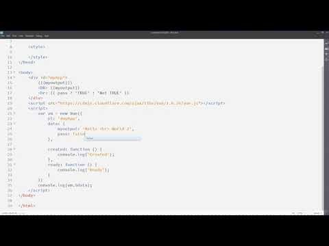 1. Getting started with Vuejs - 7. Vue Output data on the fly
