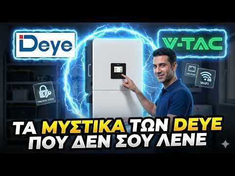 Deye/V-TAC: Τα Μυστικά που οι Εγκαταστάτες Κρύβουν! (Smart Load & Tricks)