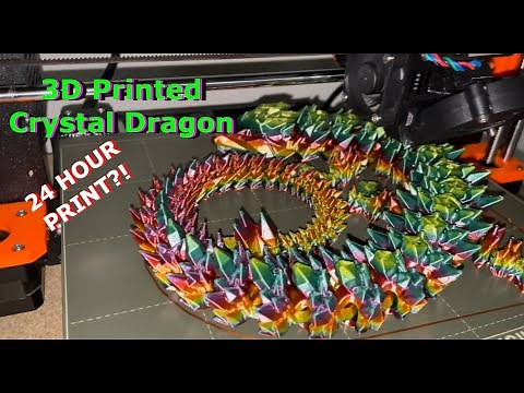 3D Printing a HUGE Crystal Dragon (Prusa Mk3s+ and Ender 3 V2)