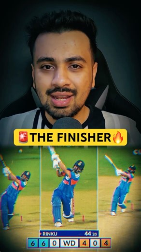 🚨Rinku The FINISHER🤯Rinku Singh 44 from 20 Abhishek Sharma 84 Batting IND vs NZ 1st T20I 2026