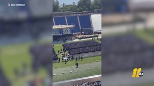 The commencement speaker, Jerry Seinfeld, brought mixed reactions as he took the podium at Duke University on Sunday. Read more: abc11.tv/4dAJSPA | ABC11 WTVD