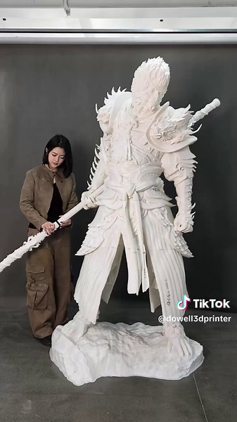 3D printed and painted Black Myth Wukong with Dowell 3D printer. #3dprinting #3dprinter #3dprintingtiktok #3dprintingideas #wukong #blackmythwukong #blackmyth #sculpture #statue #figure #sculpturedesign #outdoorsculpture #character #3dprintinglife #dowell3dprinter #dowell3d #large3dprinter #big3dprinter #huge3dprinter #foryou