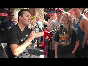 "Please Shut Up I Am Talking" Girl Gets Triggered by Charlie Kirk