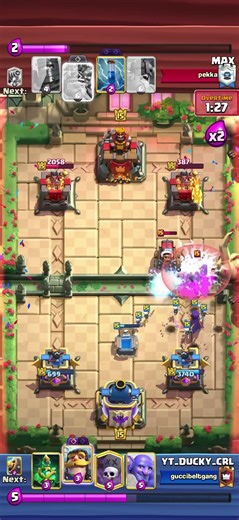 Insane 3000+ damage comeback #clashroyale #gaming #supercell #clash #games