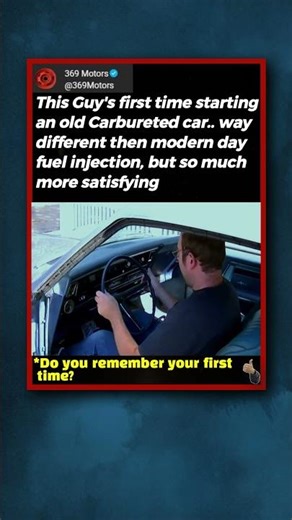 First time attempting cold start on a carburetor vehicle..