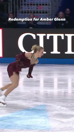 Redemption for Amber Glenn 🔥 Rising when it matters most at #WorldFigure ✨ #FigureSkating