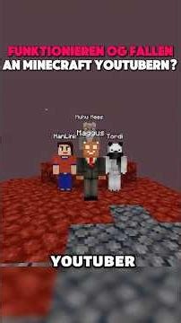 FUNKTIONIEREN OG FALLEN AN MINECRAFT YOUTUBERN?! 😳 #minecraft #shorts #minecraftshorts