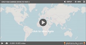 Cowley Road Cambridge Driving Test Route 3 on plotaroute.com