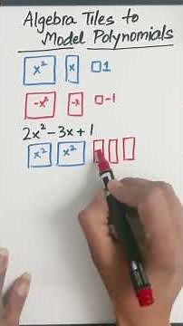 Algebra Tiles and Polynomials! #polynomialsclass9th #algebratricks #polynomials