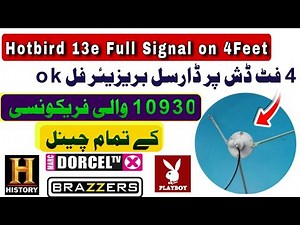 🛰️13E Hot Bird New Channel list Full Signal on 4Feet dish | Hotbird 13e Easy Frequency