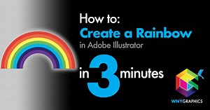 Creating a Colorful Rainbow in Adobe Illustrator in 3 Minutes