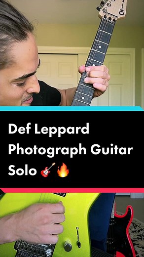 Def Leppard Photograph Guitar Solo Tutorial