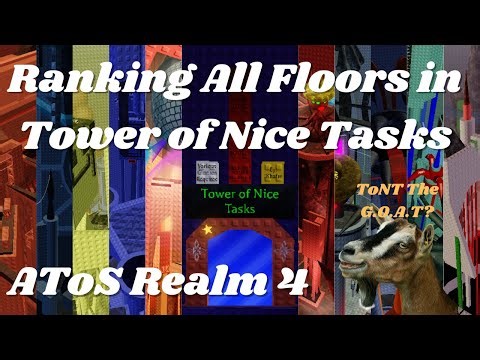 (AToS) - Ranking all floors in Tower of Nice Tasks (ToNT)