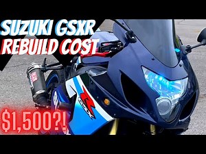 GSXR REBUILD PRICE BREAKDOWN | 2004 SUZUKI GSXR 750 | HOW MUCH DID IT ALL COST ME?