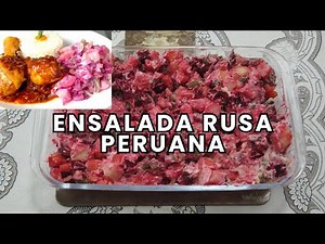 Cómo Hacer Ensalada Rusa Peruana Fácil | Receta Casera