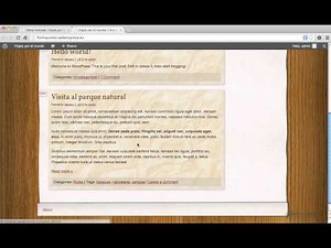 Curso Wordpress: 5 - añadir entradas al blog