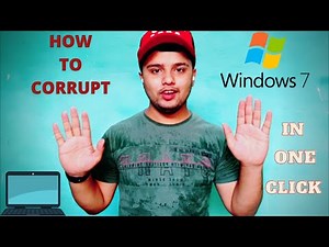 HOW TO CORRUPT WINDOW 7 IN ONE CLICK????? 😱 #corrupt #tech #spyware #virus #cluetech