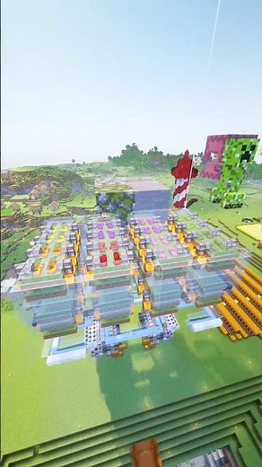 全16色の羊毛が自動で回収される装置⁉️【マイクラ】