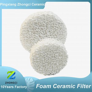 [Hot Item] Ceramic Porous Ceramic Filter 10-40 Ppi Aluminium Casting Ceramic Foam Molten Metal Filter