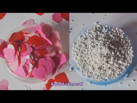 Adding Random Things Into Clear Slime|Crunchy Slime ASMR|Satisfying|Calming|No Talking Compilation