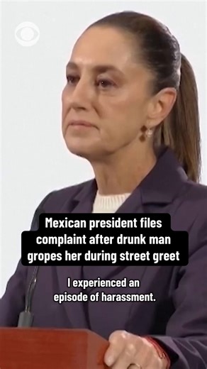Mexican President Claudia Sheinbaum said on Wednesday that she pressed charges against a man who groped and tried to kiss her as she greeted members of the public, a day after a video of the incident went viral. Sheinbaum, Mexico’s first woman leader, said that the incident was a crime, adding that she, like other women in Mexico, have experienced similar situations previously. "If this happens to the president walking down the street, then what happens to other young women?” Sheinbaum said, add