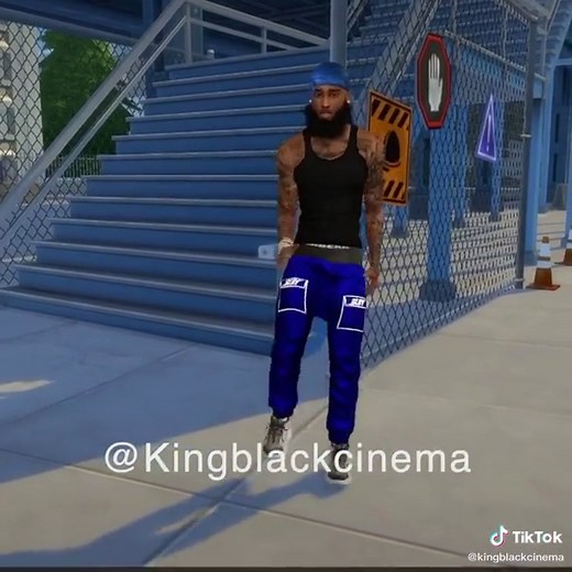 Sims 4 Pop Smoke Challenge in King Black Cinema
