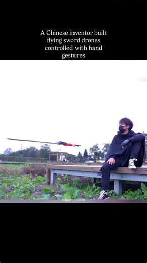 Gustavo | Elite Mindset on Instagram: "A physics student in Chengdu has built real flying “sword drones” and controls them in the air using only hand gestures. The movement looks so smooth and coordinated that it feels like a scene from a wuxia or anime fantasy come to life. Each drone responds to precise motion signals, letting him guide them in formations, flips, and synchronized patterns without CGI or special effects. Online, people are calling it modern day anime tech and a glimpse at where